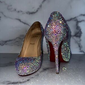 Christian Louboutin Neofilo AB Strass Crystal Heels Pumps Size US 12 / EU 42